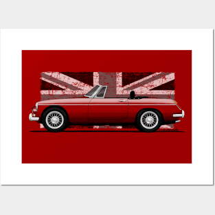 The classic british sports car roadster Posters and Art